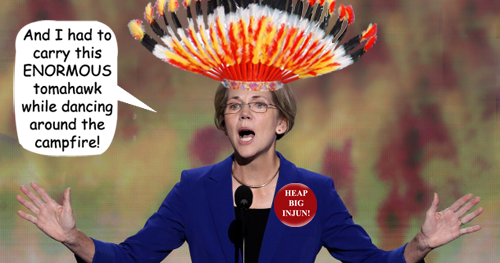 pocahontas warren job interview